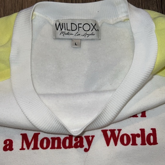 BNWOT Wildfox Size Large Crewneck Sweatshirt - Picture 2 of 4